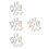 48Pcs Curtain Track Wall Mount Brackets ABS Iron White 5