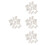48Pcs Curtain Track Wall Mount Brackets ABS Iron White 10