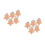 10Pièces Accessoires Bébé Clips Bois Beige Étoile 4