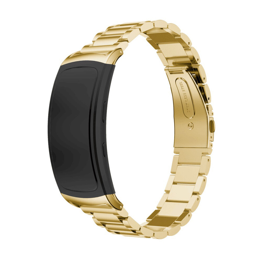 3Pcs Metal Watch Strap Smartwatch Band Comfortable Replacement Golden 3632197262427