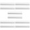 10Pcs White Plastic Poster Tubes for Storage Art Carrying Case 10