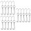 15 Pcs Pancetta Hanging Hook Up Stainless Steel 7