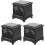3Pcs Plastic Mini Fireplace Model Red Mini House Accessories 4