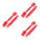 3Sets Professional Red Plastic Screen Roller and Spade Tool Set 8