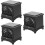 3Pcs Plastic Mini Fireplace Model Red Mini House Accessories 9