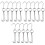 15 Pcs Pancetta Hanging Hook Up Stainless Steel 3