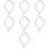7Pcs Aromatherapy Diffuser Pendant Necklace White Braided Rope Jewelry 8