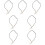 7Pcs Aromatherapy Diffuser Pendant Necklace White Braided Rope Jewelry 7