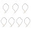 7Pcs Aromatherapy Diffuser Pendant Necklace White Braided Rope Jewelry 2