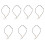 7Pcs Aromatherapy Diffuser Pendant Necklace White Braided Rope Jewelry 3