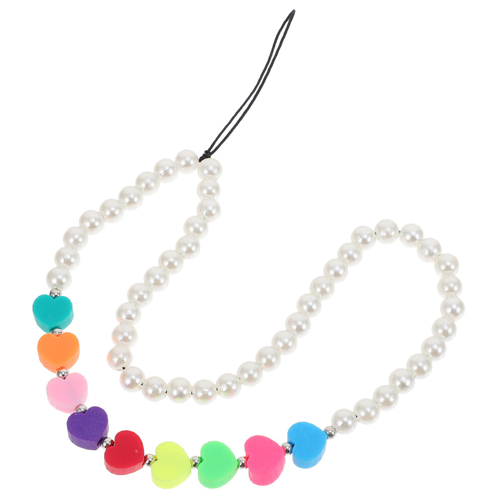 2Pcs Assorted Color Beads Phone Wrist Lanyard Durable Decorative Strap 3354139767288