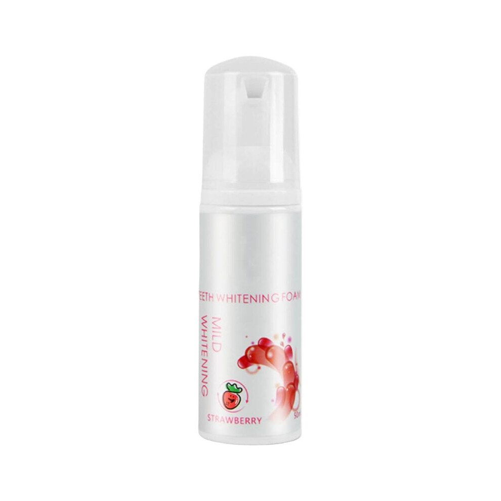 Strawberry Flavor Foaming Toothpaste Whitening Deep Cleaning Travel Size 50ml AntiCavity