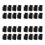 32Pcs Black Silicone Replacement Clips Oven and Cookware Protectors 6