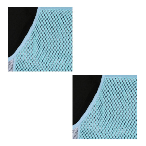 2Pcs Sky-Blue Bath Mesh Tub Net Baby Support Sling for Hands-Free Bath 1