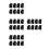 32Pcs Black Silicone Replacement Clips Oven and Cookware Protectors 8