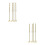 8Pcs Handcrafted Brass Incense Spoon and for Elegant Home Use 5
