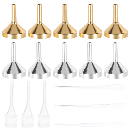 3Sets Compact Multi-Purpose Small Funnels for Filling Perfume and Oils