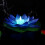 3Pcs Waterproof LED Floating Lotus Flower Lights Artificial Pond Decor 1