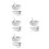 4Sets Mini Ceramic Mortar and Pestle Set for Kitchen Pharmacy Grinding 9