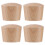 12Pcs Light Brown Pot Lid Knobs Wooden Replacement Handles Easy Grip 1