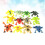 24Pcs Colorful Tropical Toy Model Animals Set Educational Kids Playset 6
