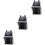 3Pcs Hanging Diaper Organizer Grey Nursery Storage Bag for Home Use 5