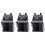 3Pcs Hanging Diaper Organizer Grey Nursery Storage Bag for Home Use 4