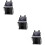 3Pcs Hanging Diaper Organizer Grey Nursery Storage Bag for Home Use 9