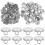 600 Pcs Metal Snaps Button Fasteners Press Studs For Diy Clothes Bag 9