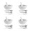 4Sets Mini Ceramic Mortar and Pestle Set for Kitchen Pharmacy Grinding 10