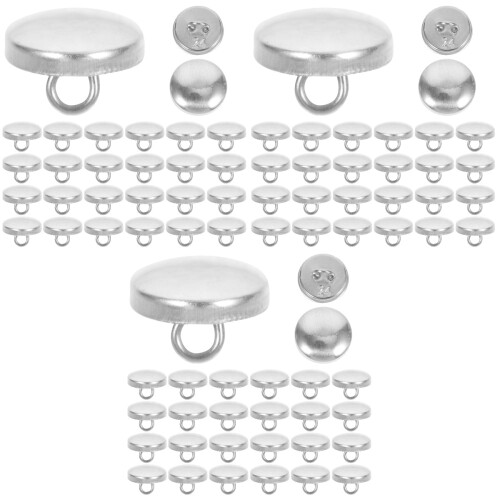 600 Pcs Metal Snaps Button Fasteners Press Studs For Diy Clothes Bag 2