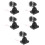 5Pcs Miniature Signal Light Model Black for Sand Table Scene 7