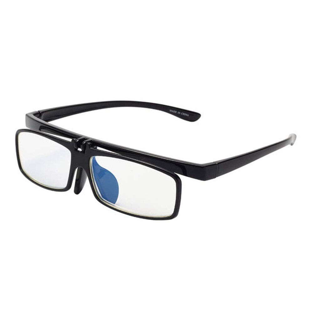 Blue/Light/Black Reading Glasses +1.0X Magnification Blocking Frame Computer Readers For Eye Strain
