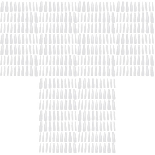 1500Pcs Plastic Nail Art Patch Coffin Nails Tips for DIY Nail Art 1