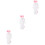 3Pcs White Red Plush Comforting Infant Plaything 5