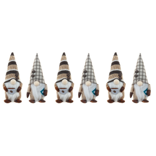 6Pcs Assorted Color Desktop Gnome Doll Plush Coffee Bar Decor 2