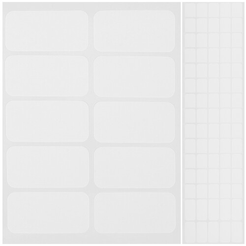 240Pcs White Fabric Laundry Labels Writable Clothing Name Stickers