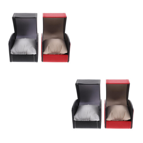 4 Pcs Watch Boxes Jewelry Display Storage Case 1