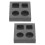 2Pcs Black Graphite Mold for Laboratory Metal Casting Gold Silver 7