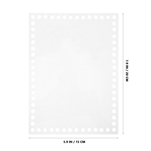 8St Draagbare Acryl Weefbord Transparant DIY 1