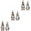 6Pcs Assorted Color Desktop Gnome Doll Plush Coffee Bar Decor 4
