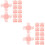 100Pcs Paper Chocolate Cups Pink Candy Holder Liner for Storage 8