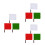 9Pièces Drapeaux Arbitre Acier Inoxydable 8