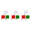 9Pièces Drapeaux Arbitre Acier Inoxydable 6