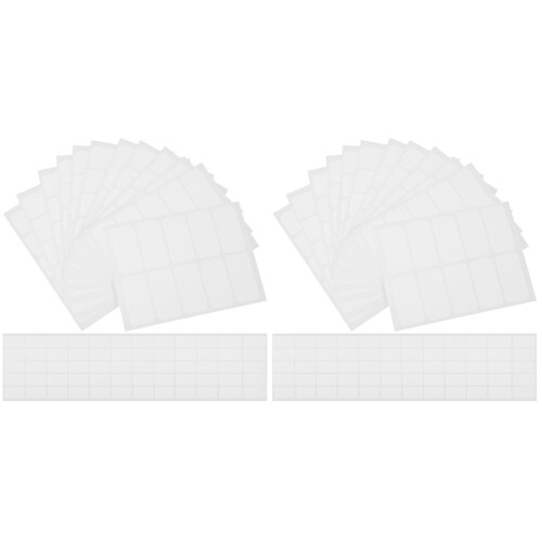240Pcs White Fabric Laundry Labels Writable Clothing Name Stickers 2