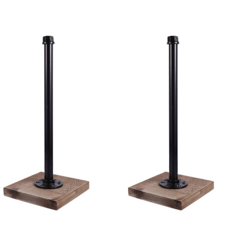 2Pièces Distributeur Papier Roulé Noir Métal Robuste Élégant 1