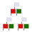 9Pièces Drapeaux Arbitre Acier Inoxydable 4