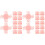 100Pcs Paper Chocolate Cups Pink Candy Holder Liner for Storage 4