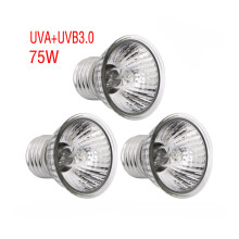 2Pcs Silver Uvb Uva Heating Lamp for Reptile Turtle Basking Pets