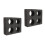 2Pcs Black Epe Cup Carrier Trays for Takeout Drinks 2